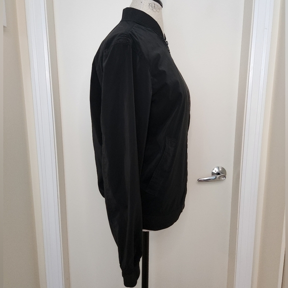 Mens Bomber Jacket Black - Picture 4 of 11